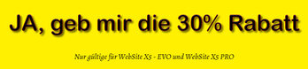 Incromedia WebSite X5 gibt euch 30% Rabatt